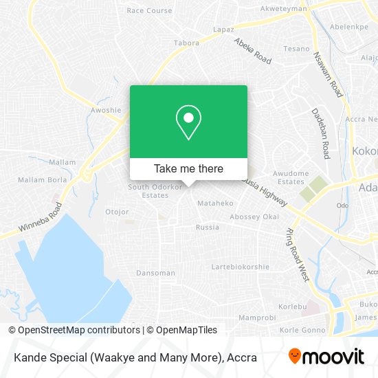 Kande Special (Waakye and Many More) map
