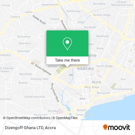 Dizengoff Ghana LTD map
