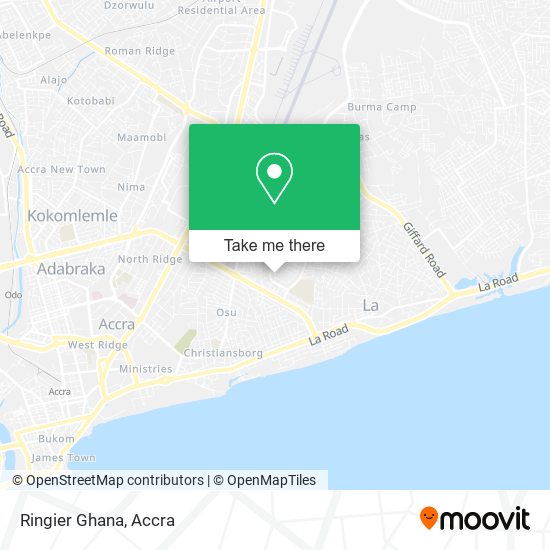 Ringier Ghana map