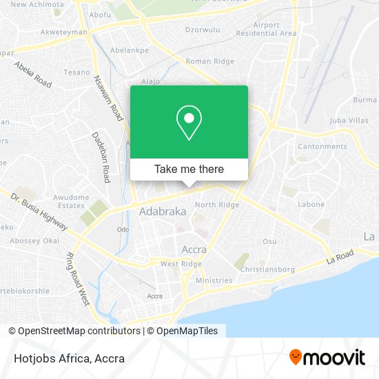 Hotjobs Africa map