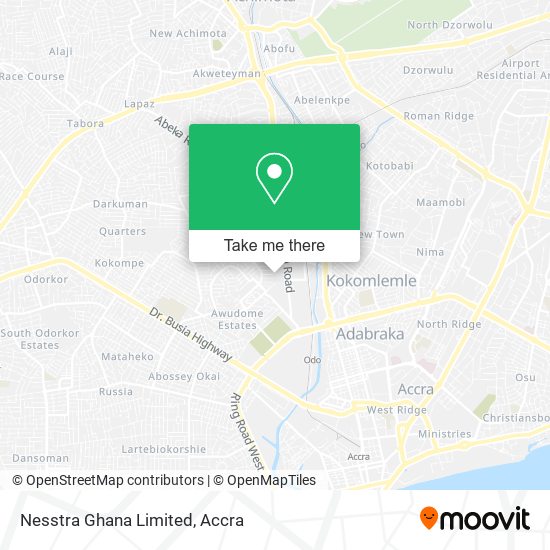 Nesstra Ghana Limited map
