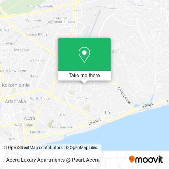 Accra Luxury Apartments @ Pearl map