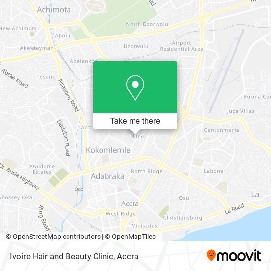 Ivoire Hair and Beauty Clinic map