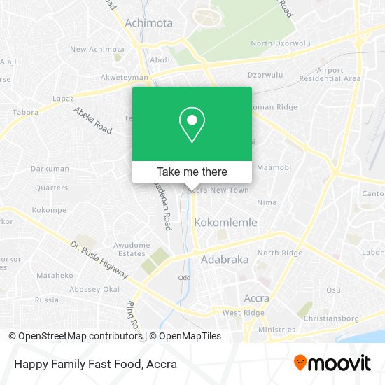 Happy Family Fast Food map