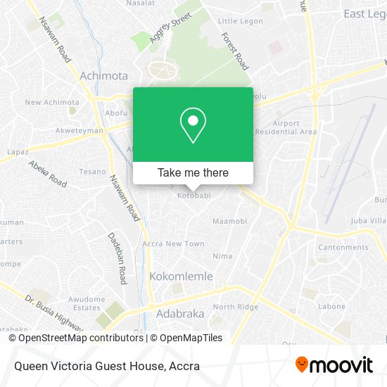 Queen Victoria Guest House map
