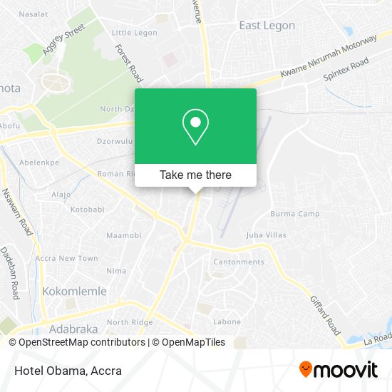 Hotel Obama map
