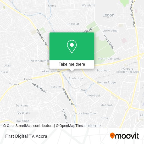 First Digital TV map
