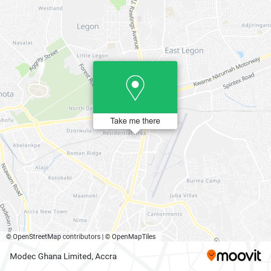 Modec Ghana Limited map