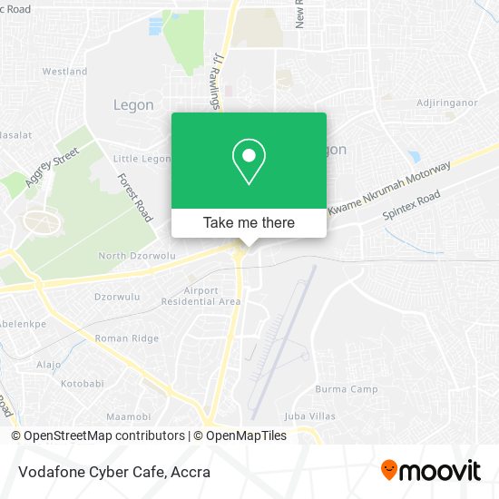 Vodafone Cyber Cafe map