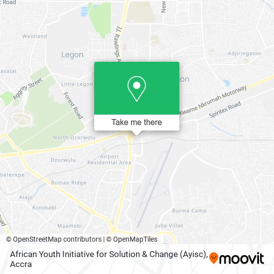 African Youth Initiative for Solution & Change (Ayisc) map