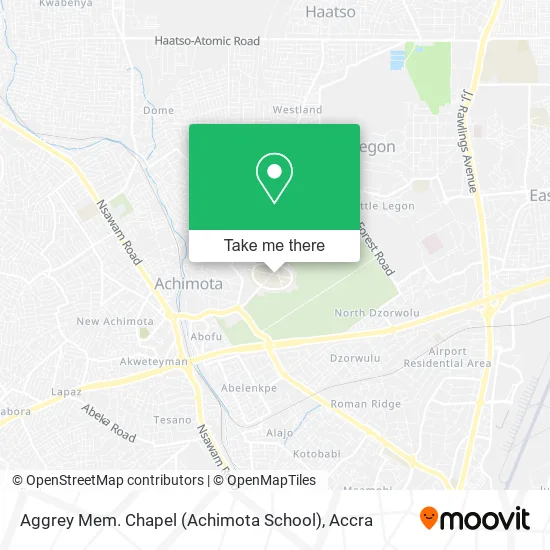 Aggrey Mem. Chapel (Achimota School) map