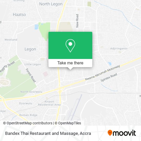 Bandex Thai Restaurant and Massage map