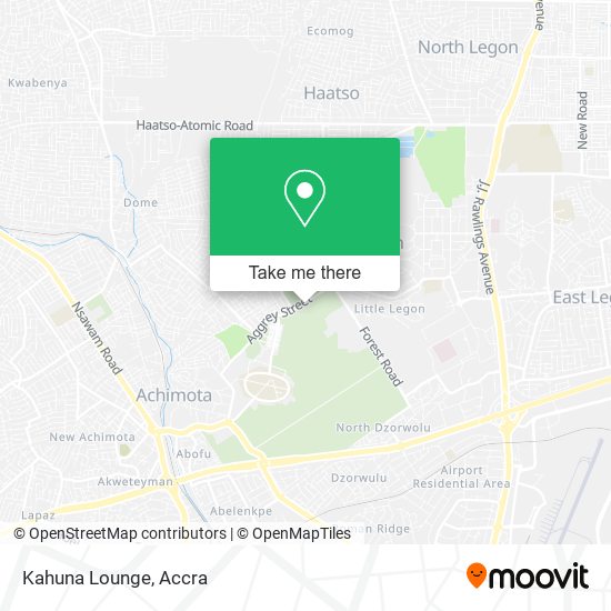Kahuna Lounge map