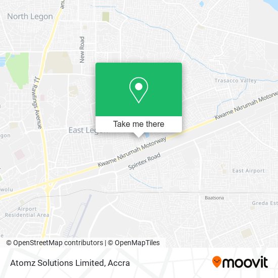 Atomz Solutions Limited map