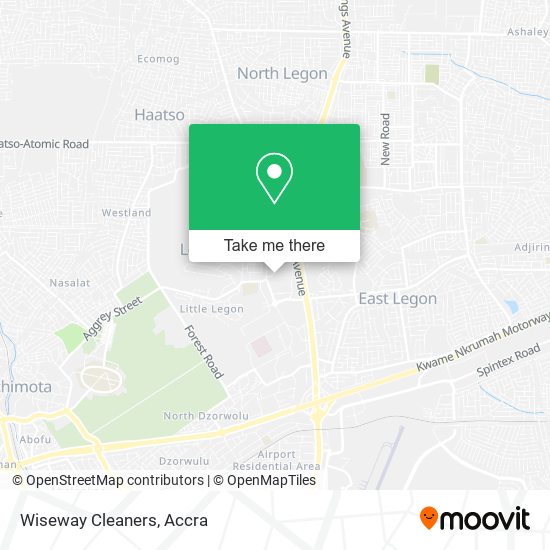Wiseway Cleaners map