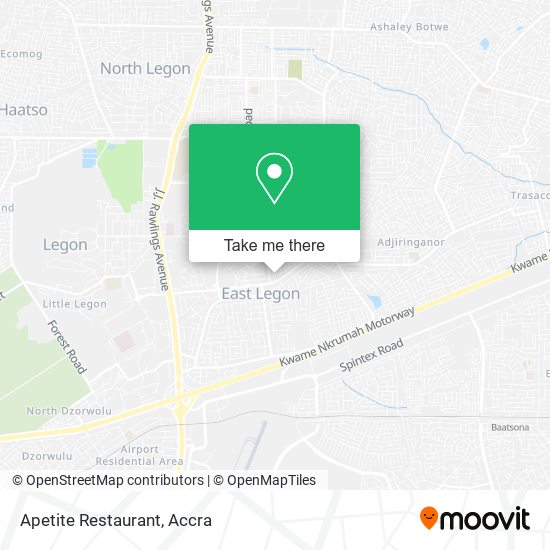 Apetite Restaurant map