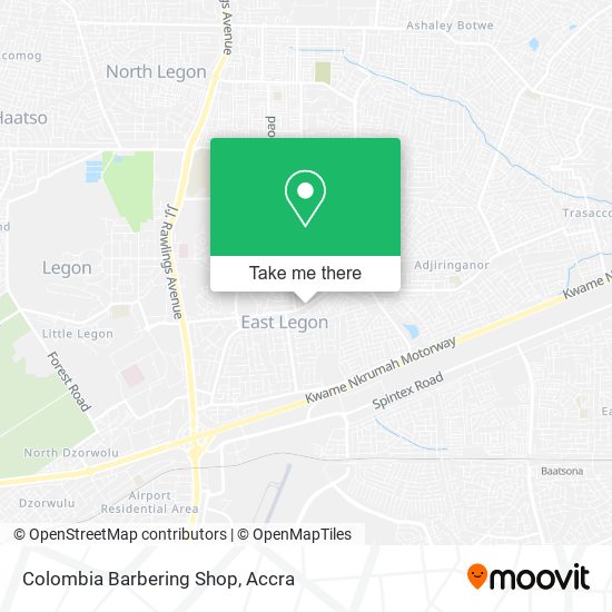 Colombia Barbering Shop map