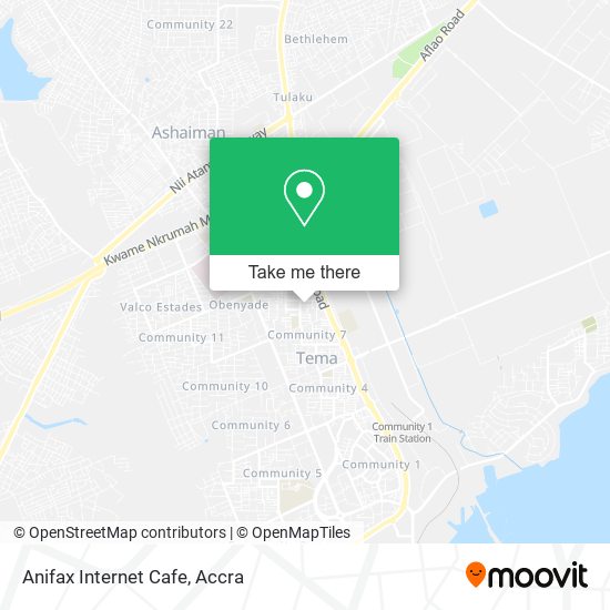 Anifax Internet Cafe map