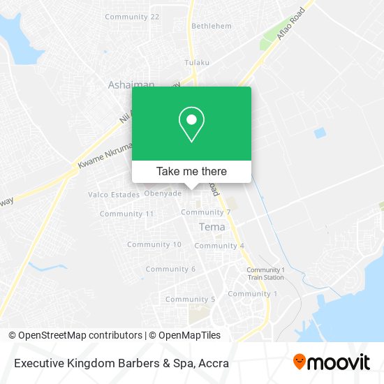 Executive Kingdom Barbers & Spa map