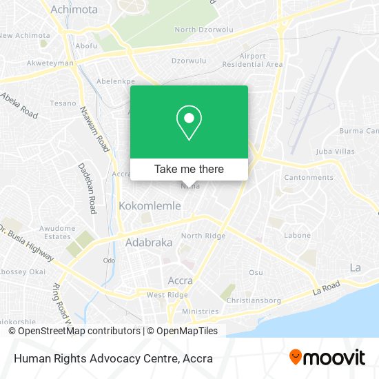 Human Rights Advocacy Centre map