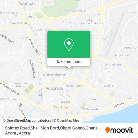 Spintex Road,Shell Sign Bord,Okpoi Gonno,Ghana-Accra. map