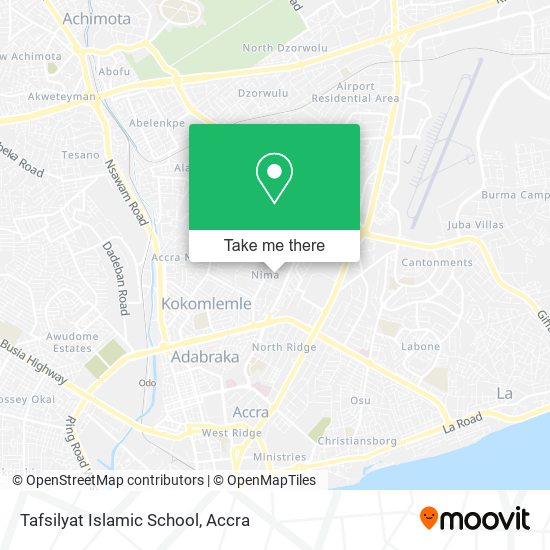 Tafsilyat Islamic School map