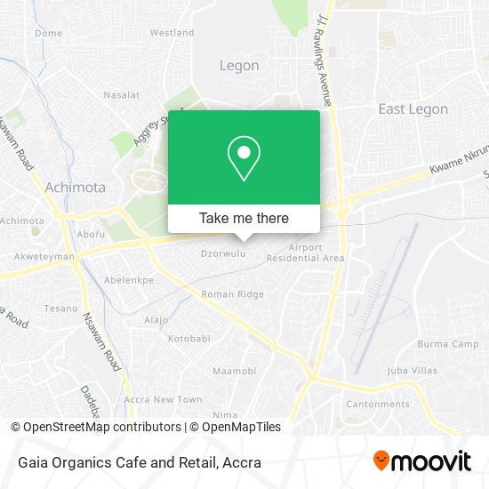 Gaia Organics Cafe and Retail map