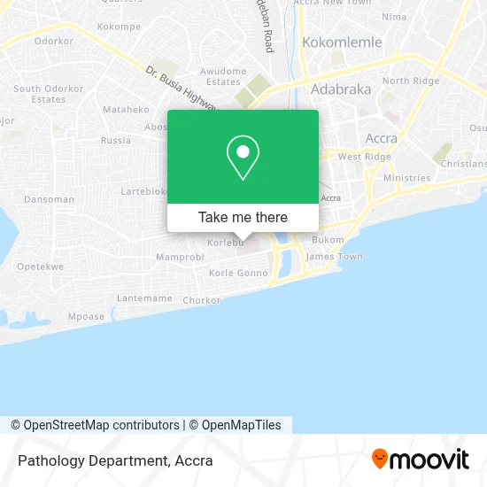 Pathology Department map