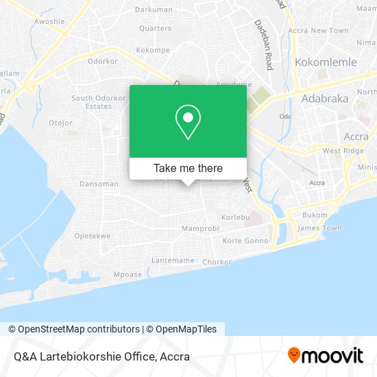 Q&A Lartebiokorshie Office map