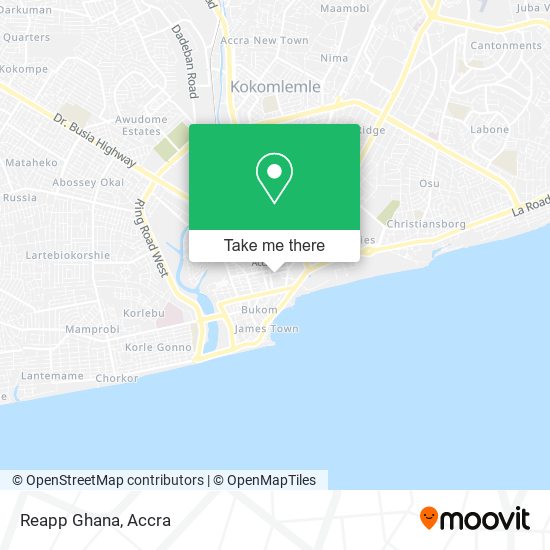 Reapp Ghana map