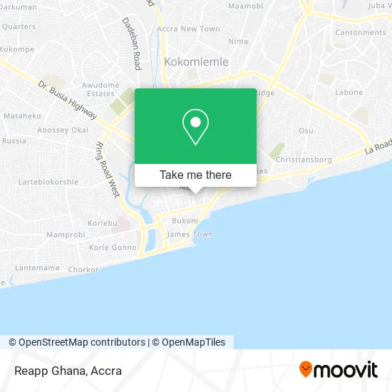 Reapp Ghana map