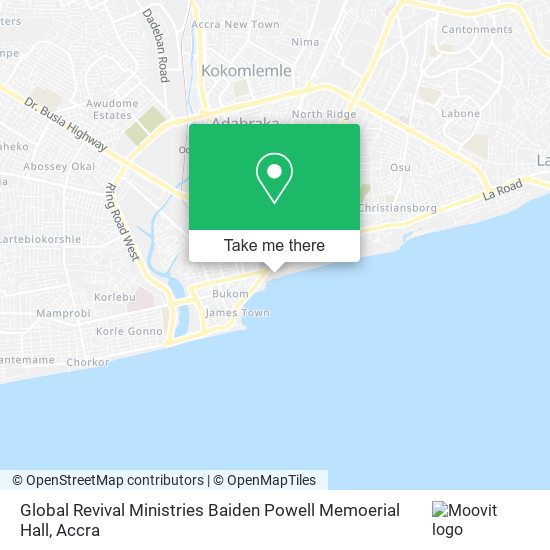Global Revival Ministries Baiden Powell Memoerial Hall map