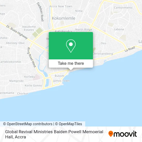 Global Revival Ministries Baiden Powell Memoerial Hall map