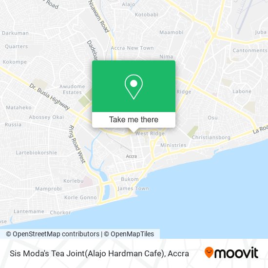 Sis Moda's Tea Joint(Alajo Hardman Cafe) map