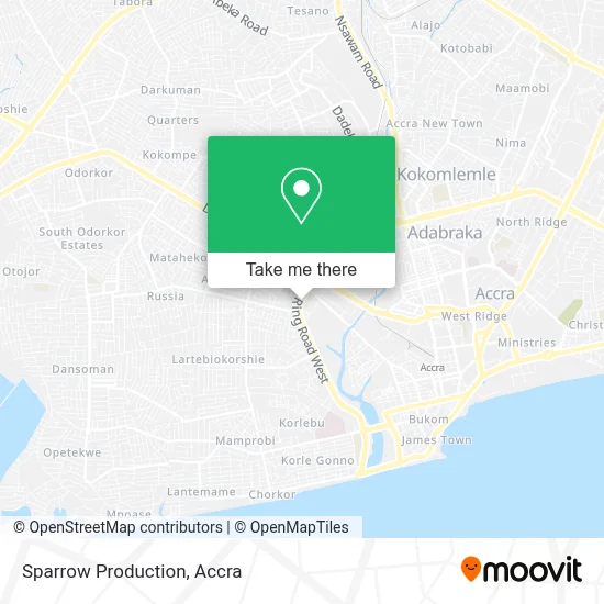 Sparrow Production map