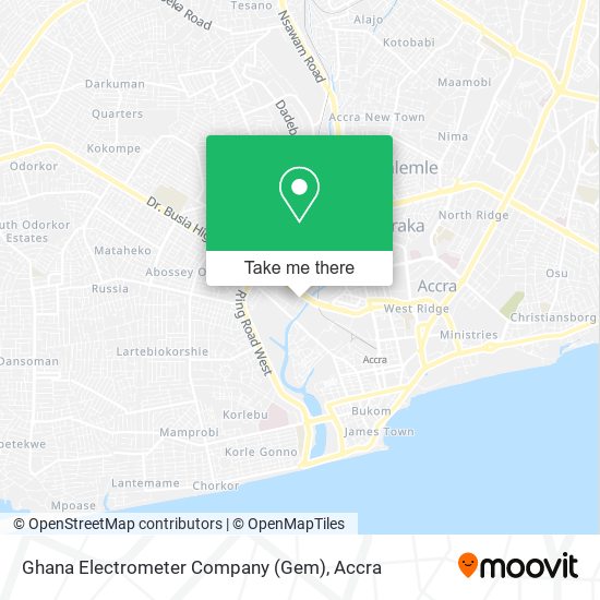 Ghana Electrometer Company (Gem) map
