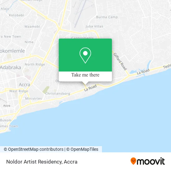 Noldor Artist Residency map