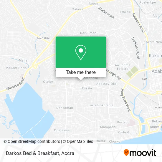 Darkos Bed & Breakfast map