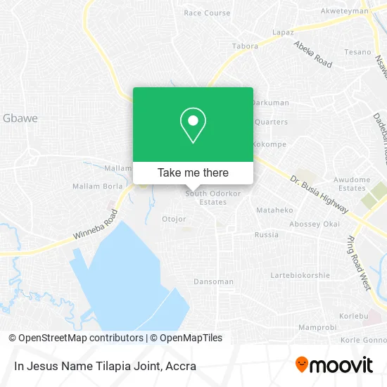 In Jesus Name Tilapia Joint map