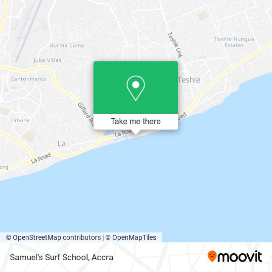 Samuel's Surf School map