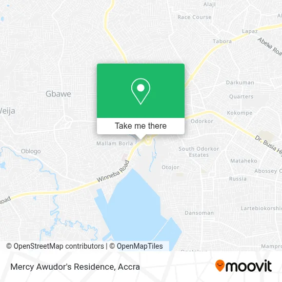 Mercy Awudor's Residence map