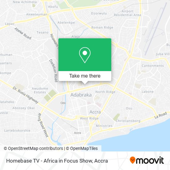 Homebase TV - Africa in Focus Show map