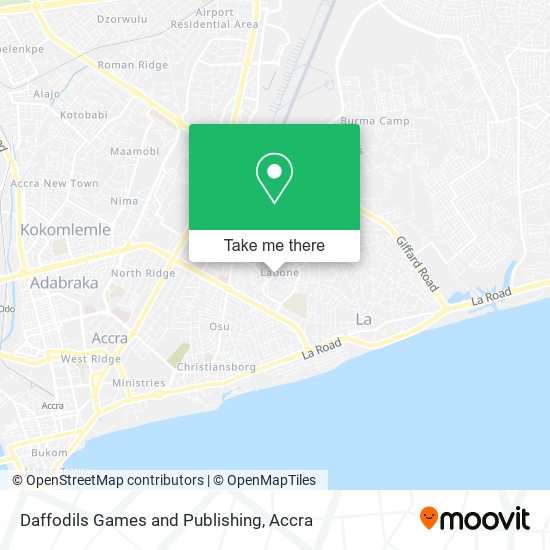 Daffodils Games and Publishing map