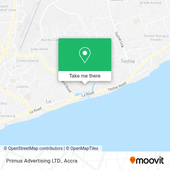 Primus Advertising LTD. map