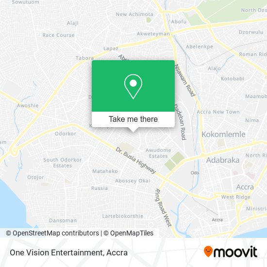 One Vision Entertainment map