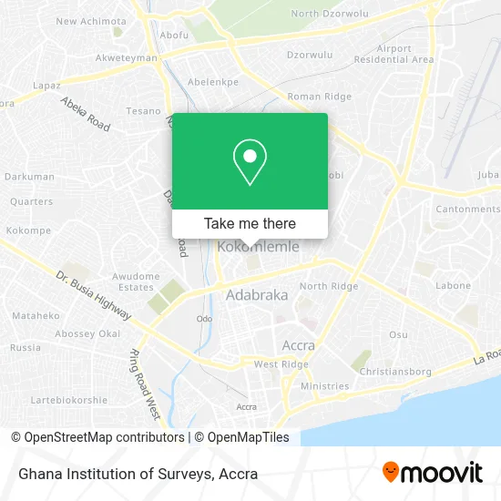 Ghana Institution of Surveys map
