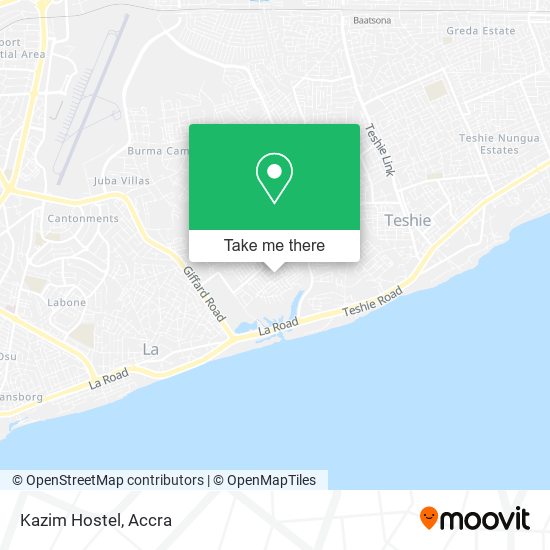 Kazim Hostel map