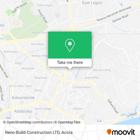 Reno-Build Construction LTD map