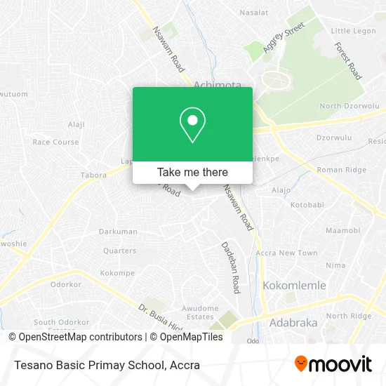 Tesano Basic Primay School map