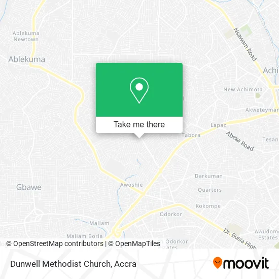 Dunwell Methodist Church map